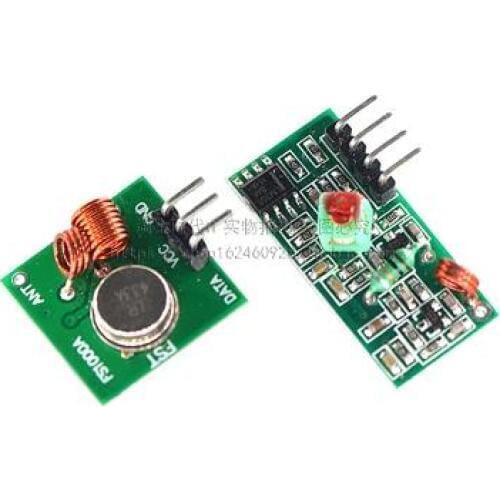 Free Shopping 1pair 433M superregenerative module wireless transmitter module / RF wireless receiver module