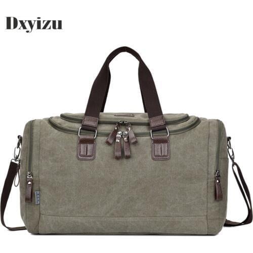 Large Canvas Duffel Bag Basketball Outdoor Fitness Business Mens Hand Or Shoulder Slung Large Bag Fashionable High Quality