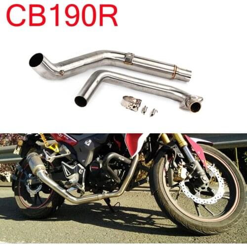 CB190R Motorcycle Exhaust Pipe Front Full Systems Slip On Pipe Header Stainless steel For Honda CB190 CB 190R CBF190R CBF 190 R