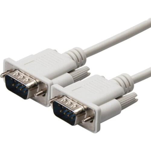 DB9 Male to male SERIAL DB9 RS232 9 PIN Data Cable SERIAL Cable PC Converter Extension Connector 1.5m 3m