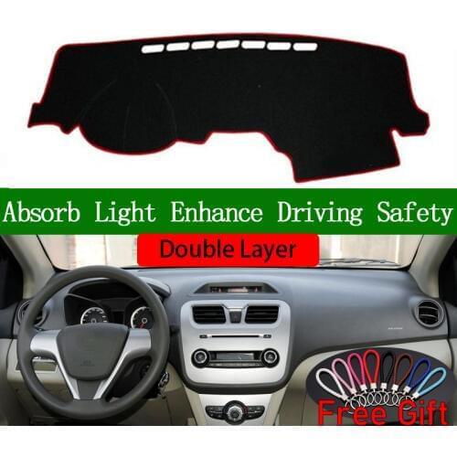 Double Layer Car Stickers For lifan 530 2014 Dashboard Cover Car Accessories Interior Anti-UV Car Decals