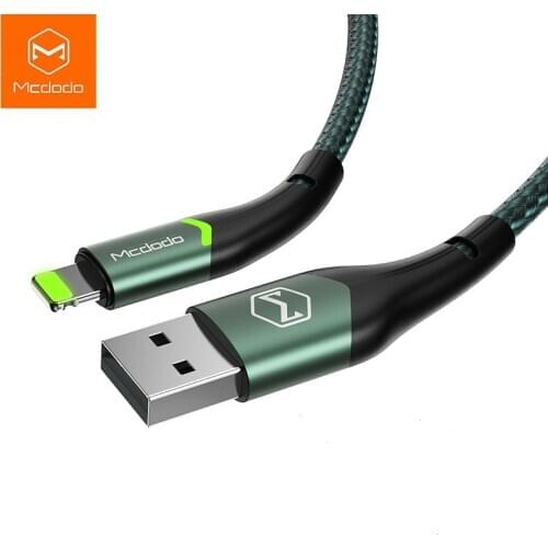 Mcdodo USB Cable 2A Fast Charging for Lightning IPhone 12 11 Pro Max XS XR X 8 7 6 Plus IPad IPod IOS 14 Charger Data LED Cable