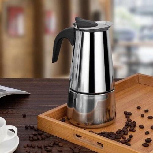 Stainless Steel Coffee Maker Coffee Pot Moka Pot Geyser Coffee Makers Kettle Coffee Brewer Latte Percolator Stove Coffee Tools
