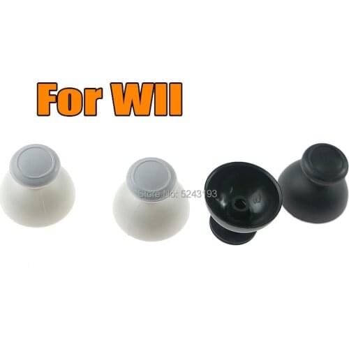 2pcs Replacement Thumbstick Joysticks Cap Shell Mushroom Caps for Nintendo Wii Nunchuck Controller