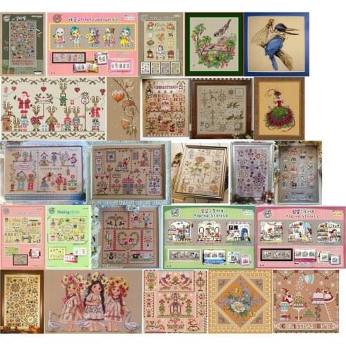 Top selling SODA Flowers linen fabric Counted Cross Stitch 11CT 14CT 18CT 25CT 28CT Cross Stitch Kits Embroidery Needlework Sets