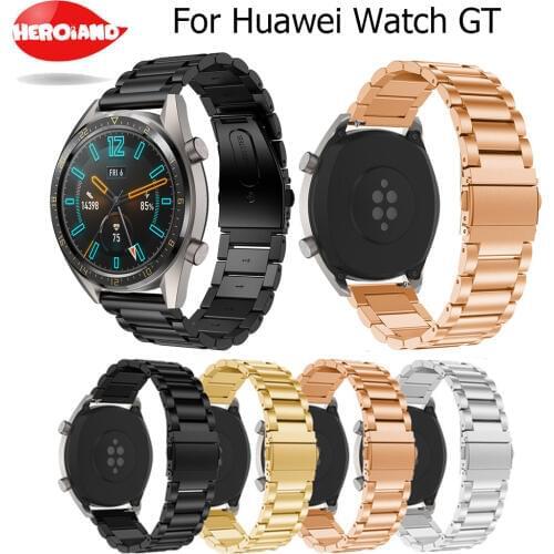 22mm Metal Strap For Samsung Galaxy 46mm Xiaomi Huami Amazfit 2 Bracelet Amazfit Stratos 2 Stainless Steel Watch Band Huawei GT