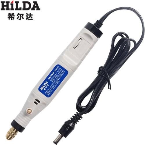 Hilda mini 18v electric grinder miniature punching cutting engraving electric drill speed regulating electric grinder pen