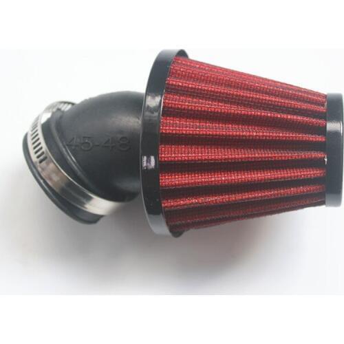 Motorcycle Air Filter 48mm Cleaner Clamp-on 45 Degree Bend Air Intake Filters Motorcycle Accessories