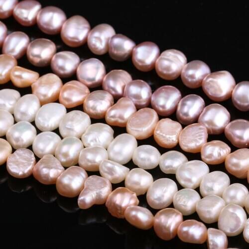 New irregular white pink purple pearl beads Simple and stylish party jewelry gift pearl size 5-6mm
