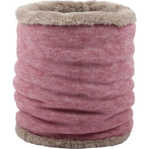 New Winter Warm Knitted Neck Warmer Thick Women Men Scarf Collar Outdoor Ski Climbing Scarf For Men Women Plush Scarves D105