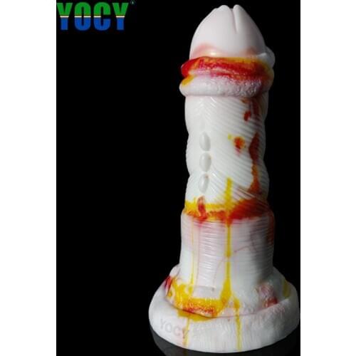 YOCY Huge Alien Fantasy Dildo Suction Cup Anal Butt Plug Flower Ass Massager Silicone Sex Toy For Women Men Masturbater