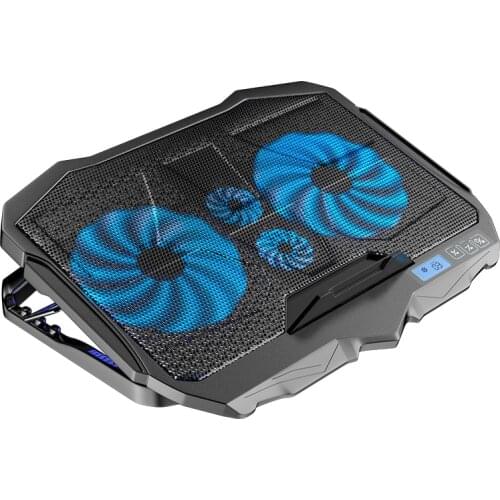 Niye PC Laptop Gaming Stand Holder Cooler Four Fan Cooling USB Queit Heat Non-Slip Parts Tablet Computer Office Desk ABS Holder