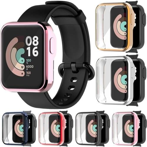 Full Protective Case Cover Shell For Xiaomi Mi Watch Lite Accessories Frame Cases For Redmi Smartwatch 360 TPU Screen Protective