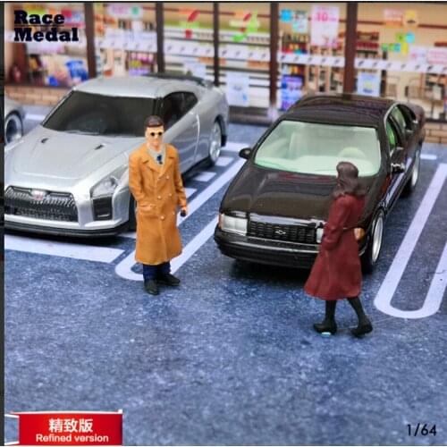 RaceMedal 1:64scale figures diorama Tsundere girl Grace male god couples model