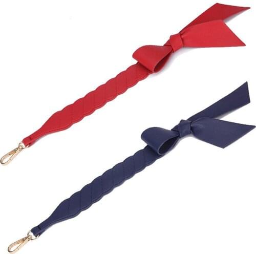 NEW Short bag strap accessories bow wide shoulder strap portable broadband bag shoulder strap single buy solid color bag strap