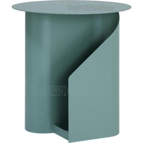 Nordic Ins Wind Wrought Iron Side Table Simple Modern Small Apartment Corner Table Creative Light Luxury Sofa Bedroom Small Coff