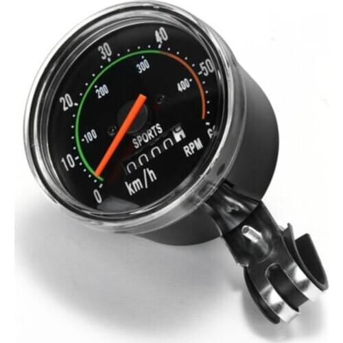 Vintage Style Bicycle Bike Speedometer Analog Mechanical Odometer With Hardware General for Bicycles Machine