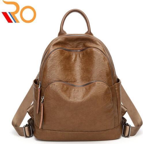 High Quality Women Backpack Cow Leather Trim Bags New Arrival Backpacks For Teenage Girls Fashion Woman Back Pack Bolsa Mochila