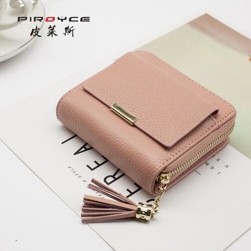 Womens Wallet Made of Leather Wallets Two Fold Fashion LadyPurses Card Purse Female Coin Purse Fresh Style Sweet Girl Gift 2021