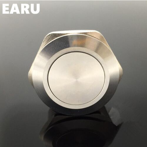 1pc 40mm Metal Stainless Steel Waterproof Momentary Doorebll Bell Horn Push Button Switch Car Auto Engine Start PC Power