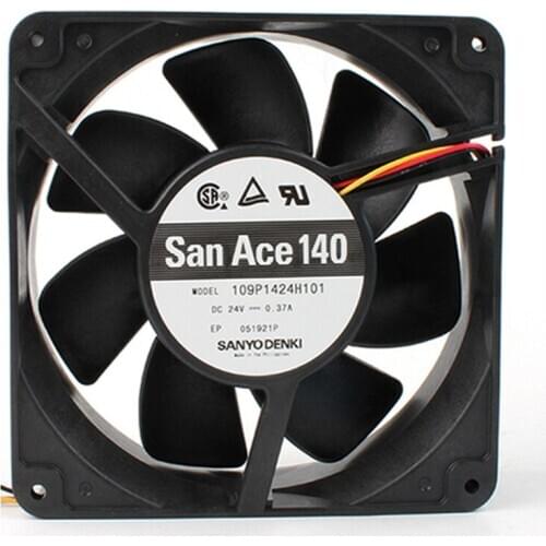 109P1424H101 14038 DC24V 0.37A three-wire speed measuring cooling fan 6 Month Warranty