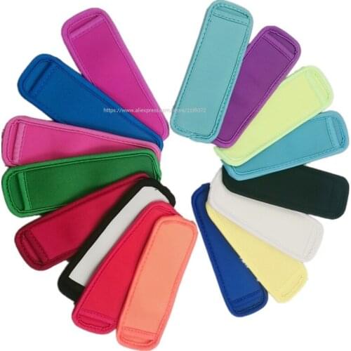 200pcs Fast Ship 12 Colors Popsicle Holder Holders Ice Pop Cream Tool 18X6CM Neoprene Sleeve Sleeves Insulation Children Freezer