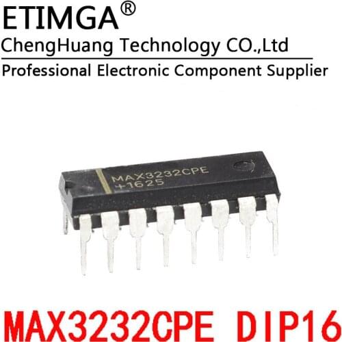 5PCS/LOT Original MAX3232CPE MAX3232 RS-232 transceiver DIP-16