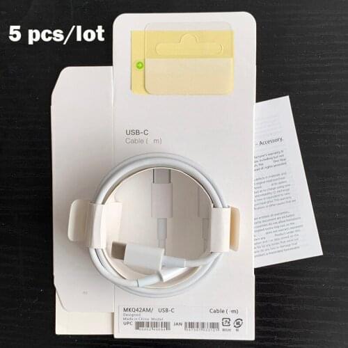 5Pcs/Lot USB Type C PD iPhone Cable for iPhone SE 12 11 Pro X XS 8 7 Fast USB C Cable iPhone Phone 1M USB Type C Cable Wire Cord