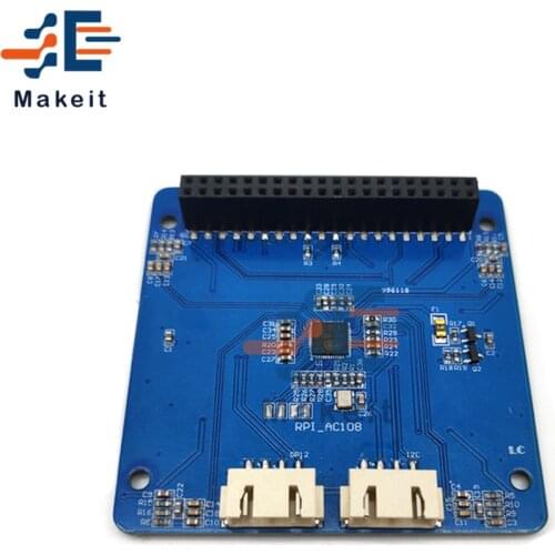 AC108 Audio Decoding Module Smart Speech Recognition Module 4 Mic Input Decoder Expansion Board Microphone for Raspberry Pi