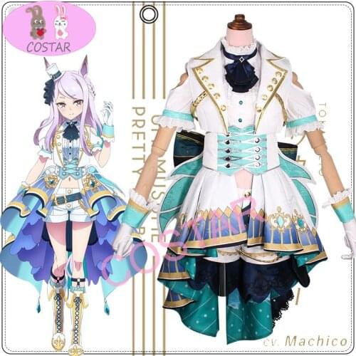 Anime! Umamusume:Pretty Derby Mejiro McQueen Jocket Suit Uniform Cosplay Costume Halloween Party Outfit Role Play For Women NEW