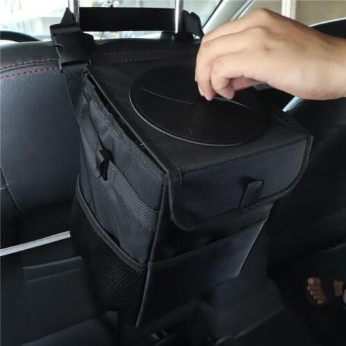 Car Waterproof Folding Trash Can Mini Hanging Storage Box Portable Storage Box Car Organizer Car Accessories New