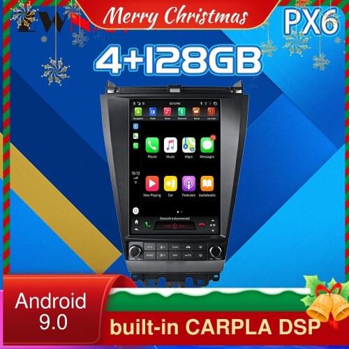 CARPLAY DSP For Honda Accord 4G128G Tesla screen Car multimedia Player GPS Audio Radio Stereo Head Unit Android 9 2003-2007