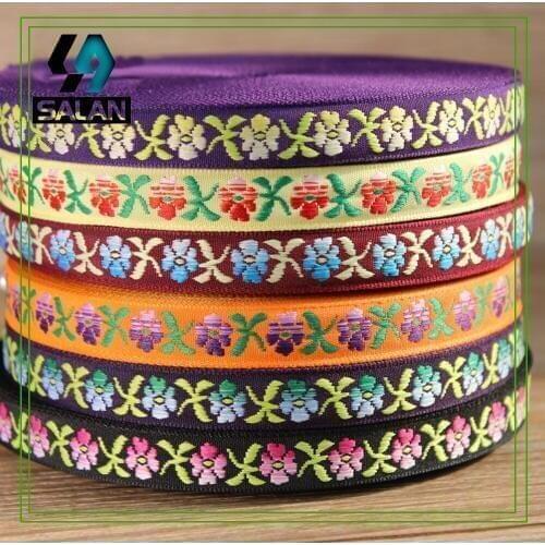 Boutique national retro embroidery lace ribbon DIY handmade accessories decorative stage retro costumes shoes and hats accessori