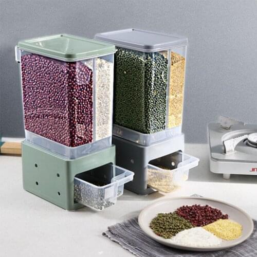 Household Moisture-Proof Rice Bucket Plastic Containers Storage Box Food Storage Cereal Dispenser Sealed Classification Can