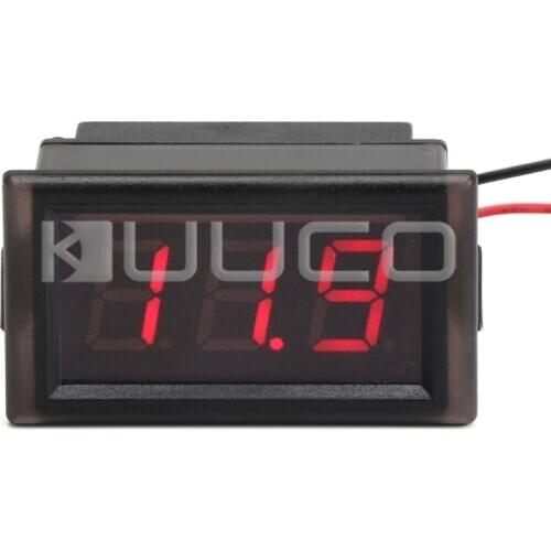 Digital Meter DC 3.3~30V Voltmeter Waterproof Red Led Display Voltage Meter DC12V 24V Digital Tester for Electro car Motorcycle