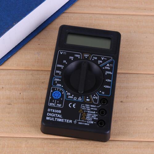 LCD Digital Multimeter DT-830B DC/AC Current Tester Handheld Display Multimeter 750/1000V Amp Volt Ohm Tester Meter