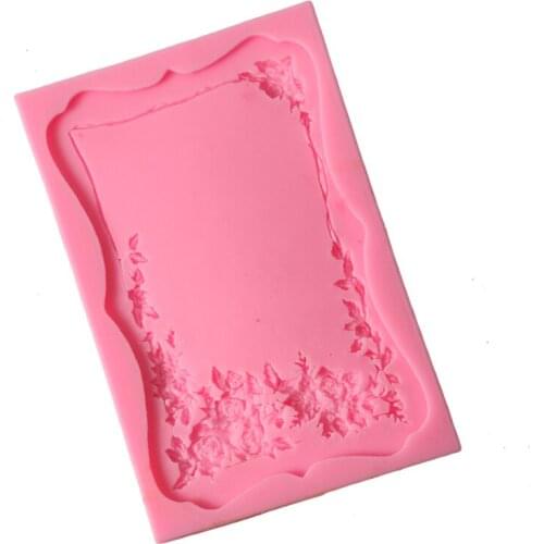 DIY Frame Liquid silicone mold Fondant baking tool cake mould cake decorating tools Valentines Easter
