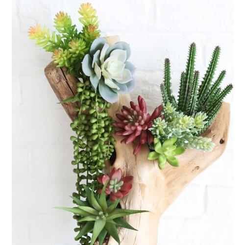 Green Mini Bonsai Artificial Succulents Plants Home Garden Decoration Fake Plants 39 Styles Pick Up DIY plante artificielle