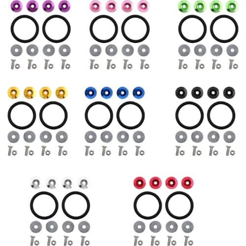 JDM-Quick Release Fasteners for Car Front and Rear Bumpers Cover Fastening Fixed Buckle Fender-Hatch Lids Kit