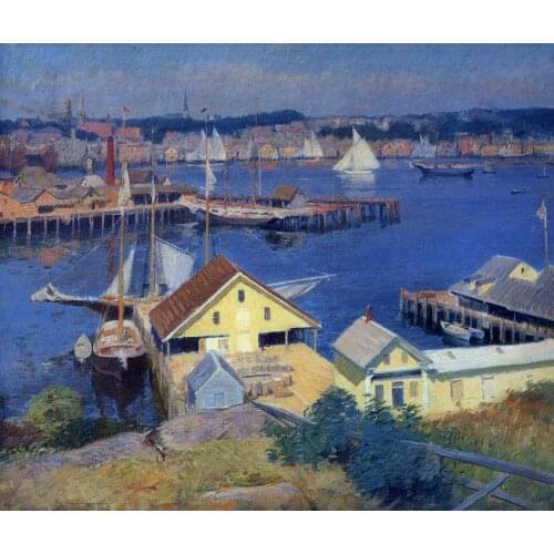 《harbor》 picture painting by numbers home decor birthday present quadros decorativos