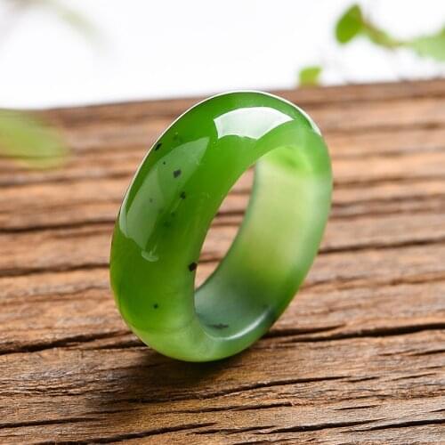 Natural hetian jade rings jasper ring male and female jade jadeite rings jade gift rings brand women men jewelry