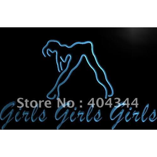 LB767- Girls Night Club Bar Beer Wine LED Neon Light Sign home decor crafts