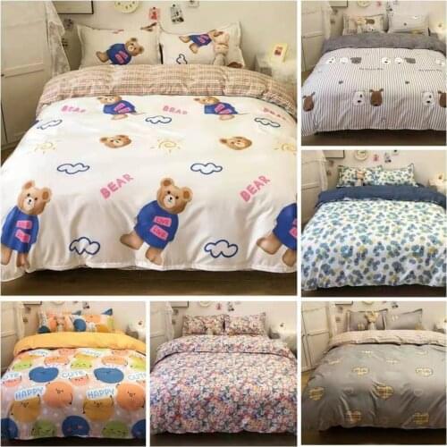 Lovely bedding, luxury duvet cover, sheet quilt, 3/4 piece gift for girls, large king size