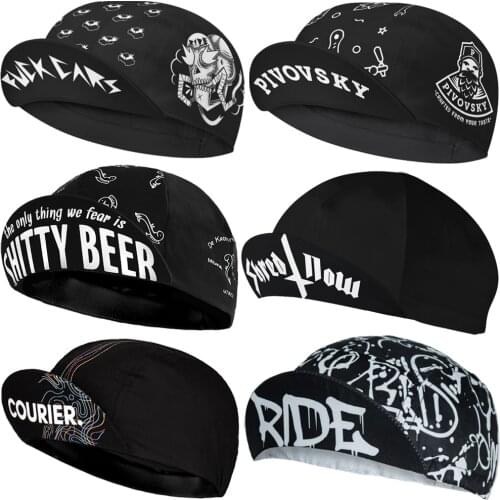 NEW Cycling Caps Cyclist Scarfs Headwear MTB Road Bike Ride Hat Black