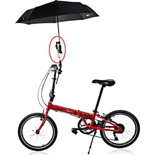 Adjustable Mount Stand Baby Stroller Accessories Bike Bicycle Umbrella Holder Multiused Wheelchair Parasol Shelf Bike Connector
