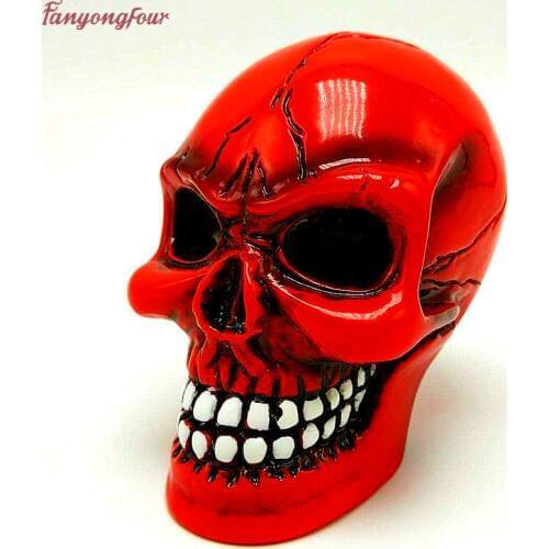 3D Mould Silicone Red Skull Kitchen Baking Tools Chocolate Cake Mold Handicraft Candle Plaster Mould