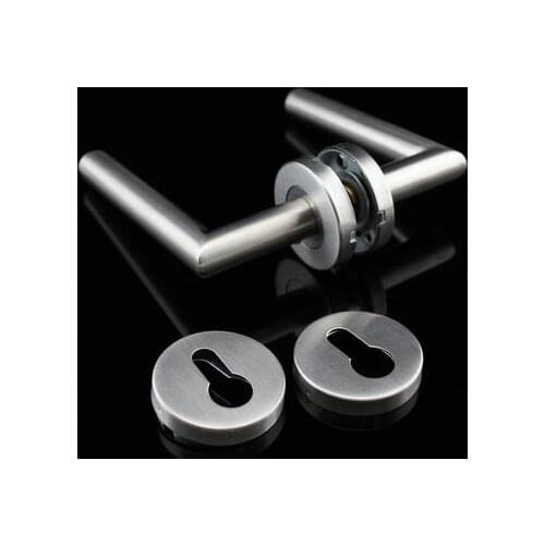 Modern Fire prevention stainless steel tube door pull handle stainless steel latch fInvisible door handle split lock handle