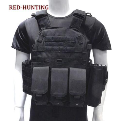 Tactical Body Armor Plate Carrier Vest Ammo Magazine Chest Rig Airsoft Paintball Gear Loading Bear Vest
