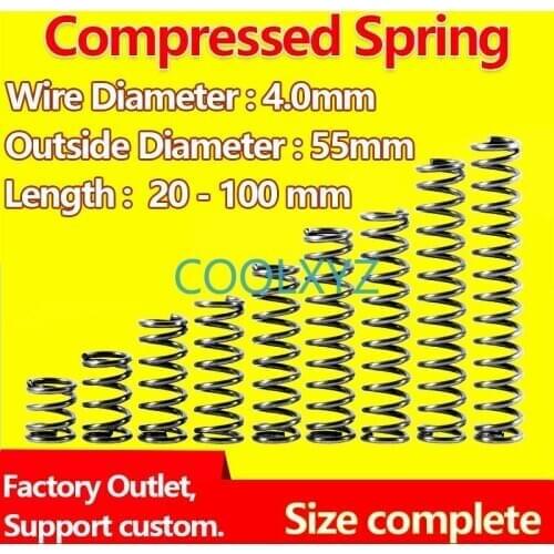 Spot Goods Compressed Spring Return Spring Wire Diameter 4.0mm, Outer Diameter 55mm Pressure Plate Spring Release Spring