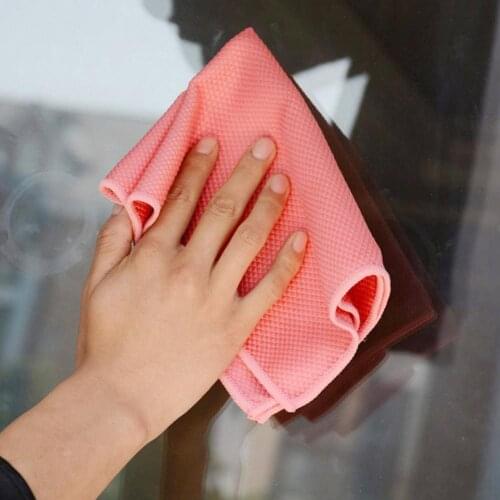 Home Cleaning New Fish Scale Rag For Home and Kitchen For Cleaning Dishes For Glass Rag Dish Cloth Means Microfiber Tools N6T7